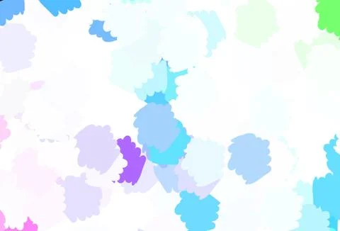 Light Multicolor vector pattern with random forms. Illustrazione stock