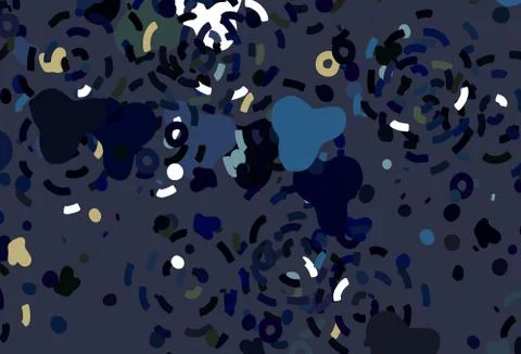 Light Multicolor vector pattern with random forms. Illustrazione stock