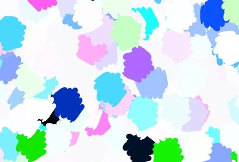 Light Multicolor vector pattern with random forms. Stock Illustration