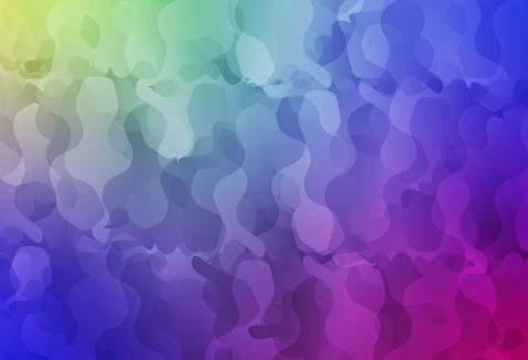 Light Multicolor vector pattern with random forms. Illustrazione stock