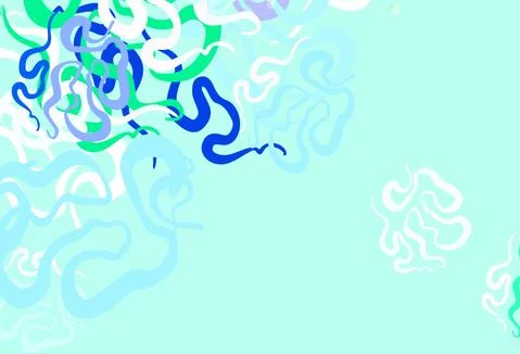 Light Multicolor vector pattern with random forms. Stock Illustration