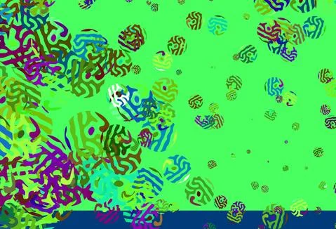 Light Multicolor vector pattern with random forms. Stock Illustration