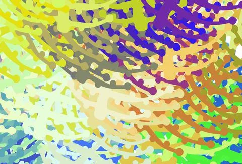 Light Multicolor vector pattern with random forms. 库存插图