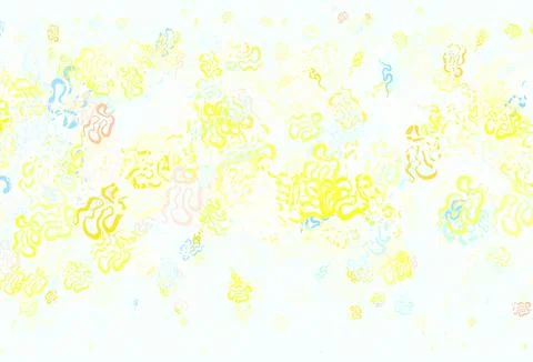 Light Multicolor vector pattern with random forms. Stock Illustration