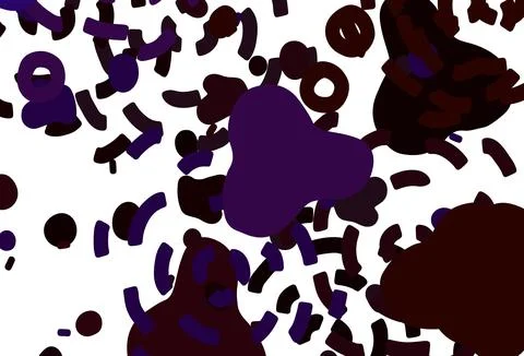 Light Multicolor vector pattern with random forms. Illustrazione stock