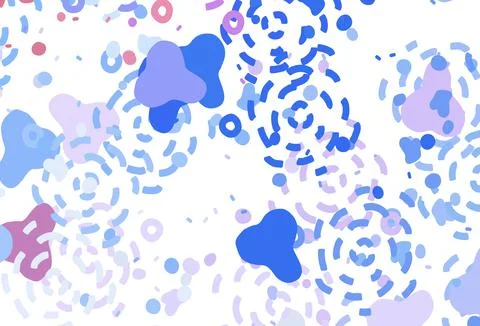 Light Multicolor vector pattern with random forms. Stockillustratie