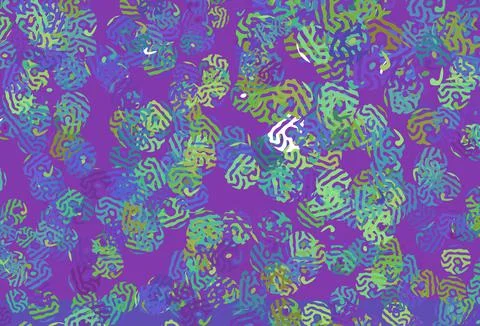 Light Multicolor vector pattern with random forms. 库存插图