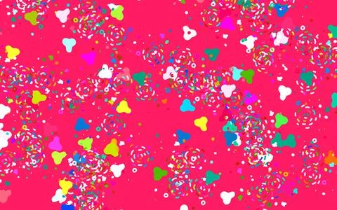 Light Multicolor vector pattern with random forms. Illustrazione stock