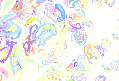 Light Multicolor vector pattern with random forms. Illustrazione stock