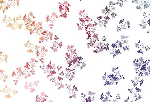 Light Multicolor vector pattern with random forms. 스톡 일러스트