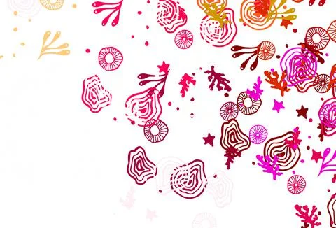 Light Multicolor vector pattern with random forms. Stock Illustration