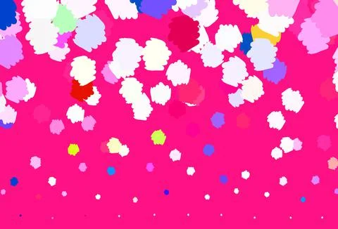 Light Multicolor vector pattern with random forms. Illustrazione stock