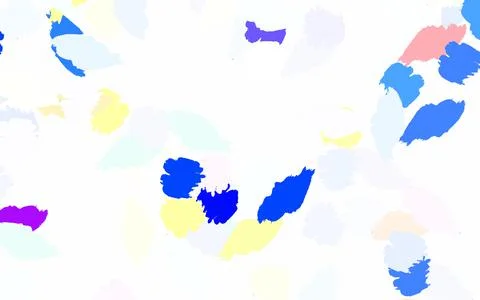 Light Multicolor vector pattern with random forms. 库存插图