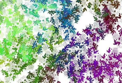 Light Multicolor vector pattern with random forms. Stock Illustration