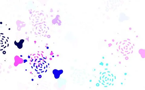 Light Multicolor vector pattern with random forms. Stock Illustration