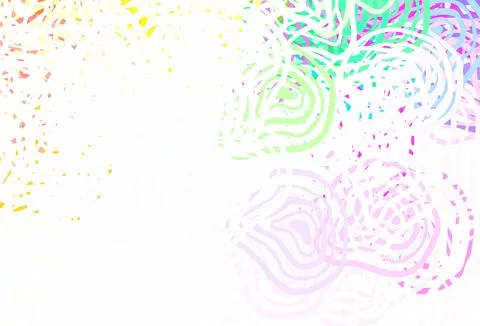 Light Multicolor vector pattern with random forms. Stock Illustration