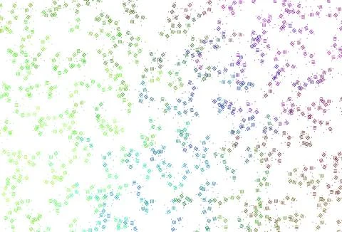 Light Multicolor vector pattern with sharp lines, dots. イラスト素材