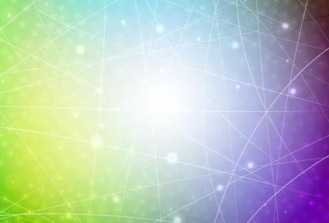 Light Multicolor vector pattern with sharp lines. 스톡 일러스트