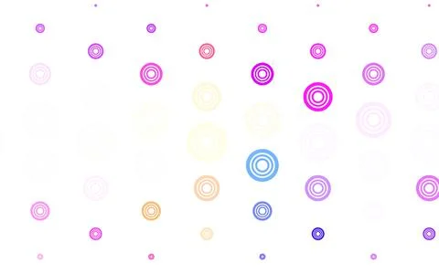 Light Multicolor vector pattern with spheres. Stock Illustration