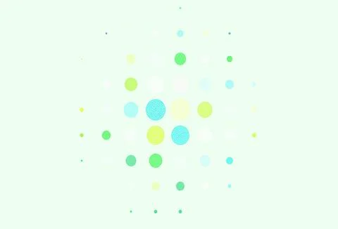 Light Multicolor vector pattern with spheres. Stock Illustration