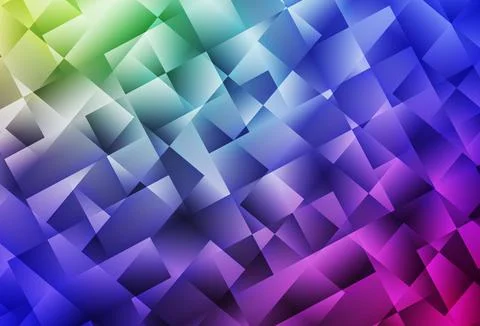 Light Multicolor vector pattern in square style. Illustrazione stock