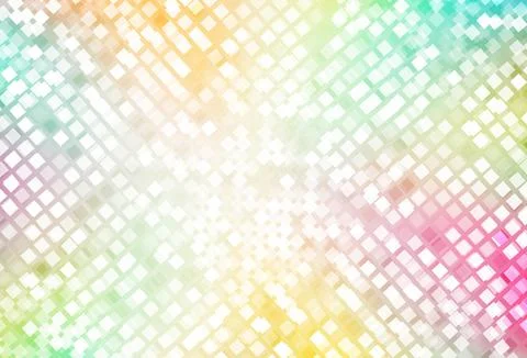 Light Multicolor vector pattern in square style. イラスト素材