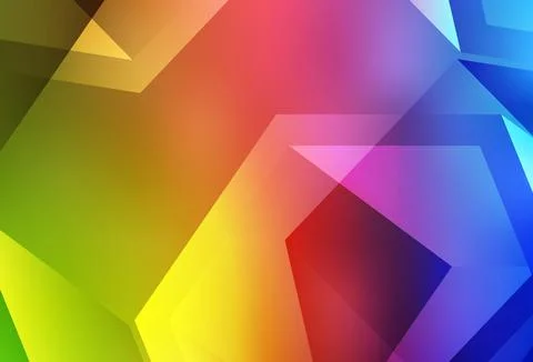 Light Multicolor vector polygon abstract layout. Stock Illustration