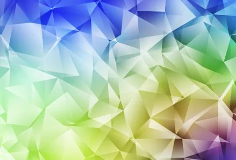 Light Multicolor vector polygonal pattern. 스톡 일러스트