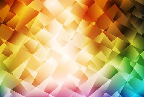 Light Multicolor vector shining triangular layout. Ilustração Stock