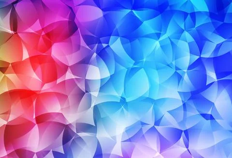 Light Multicolor vector shining triangular background. Stock Illustration