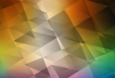 Light Multicolor vector shining triangular backdrop. Stock Illustration