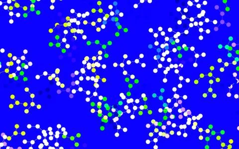 Light Multicolor vector template with artificial intelligence structure. Stock Illustration