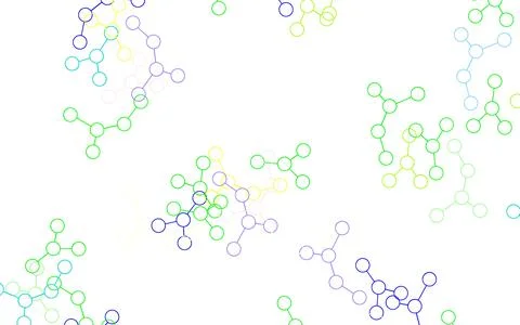 Light Multicolor vector template with artificial intelligence structure. イラスト素材