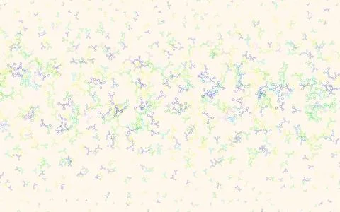 Light Multicolor vector template with artificial intelligence structure. Stock Illustration