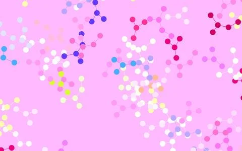 Light Multicolor vector template with artificial intelligence structure. 库存插图