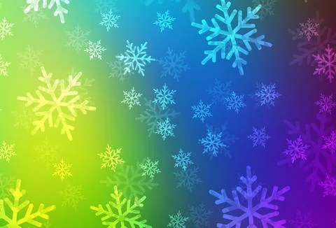 Light Multicolor vector template in carnival style. Stock Illustration