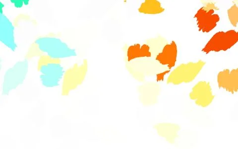 Light Multicolor vector template with chaotic shapes. Stock Illustration