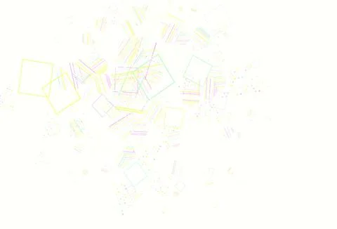 Light Multicolor vector template with crystals, circles, squares. Stock Illustration