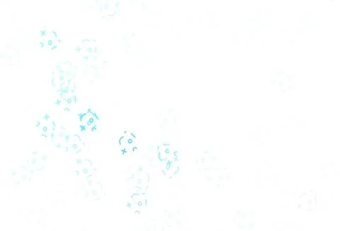 Light Multicolor vector template with math simbols. 스톡 일러스트