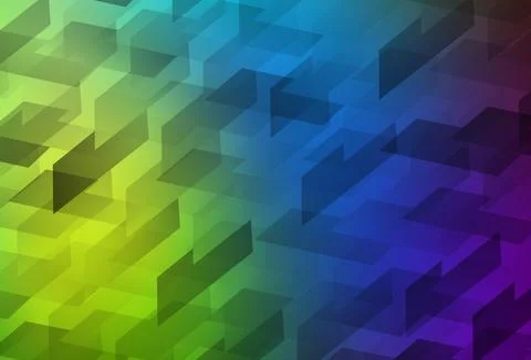 Light Multicolor vector template with rhombus. Stock Illustration