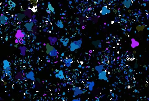 Light Multicolor vector texture with abstract forms. Stock Illustration