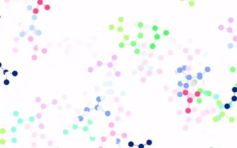 Light Multicolor vector texture with artificial intelligence concept. Stock Illustration