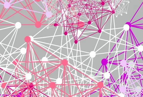 Light Multicolor vector texture with artificial intelligence concept. Illustrazione stock