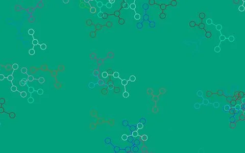 Light Multicolor vector texture with artificial intelligence concept. Illustrazione stock