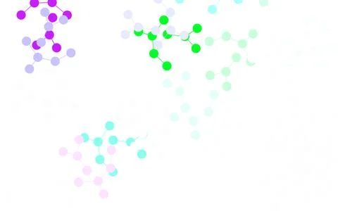 Light Multicolor vector texture with artificial intelligence concept. Stock Illustration