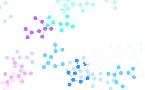 Light Multicolor vector texture with artificial intelligence concept. 스톡 일러스트