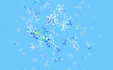 Light Multicolor vector texture with artificial intelligence concept. Stock Illustration