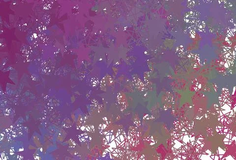 Light Multicolor vector texture with beautiful stars. Stock Illustration