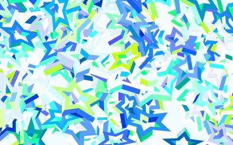 Light Multicolor vector texture with beautiful stars. Stock Illustration