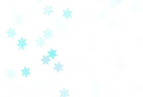 Light Multicolor vector texture with colored snowflakes, stars. Stock Illustration